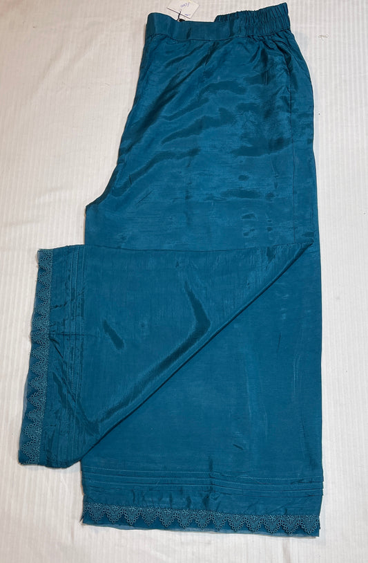 Sapphire silk trouser