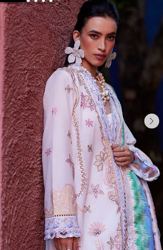 Farah Talib Aziz Lawn 24 Miwa Ivory