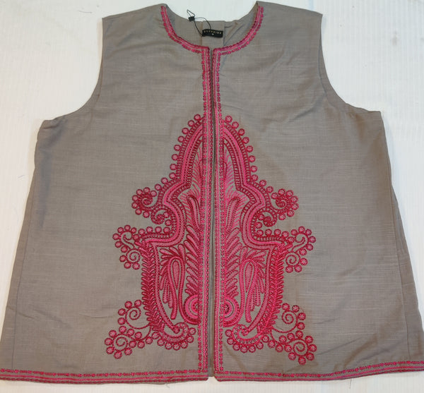 Sapphire emb waistcoats khadar