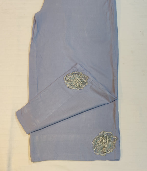 Ethnic emb trouser linen