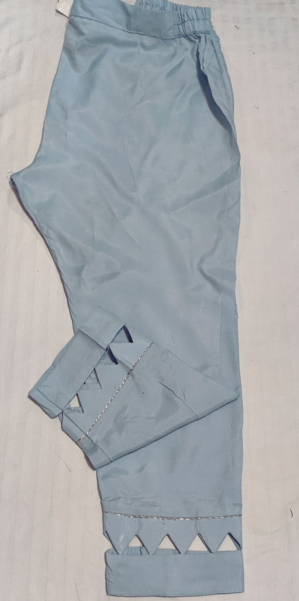 Sapphire silk trouser