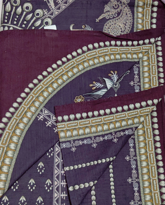 Sapphire printed Khaddar dupatta