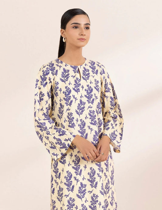 Sapphire printed lawn shirt