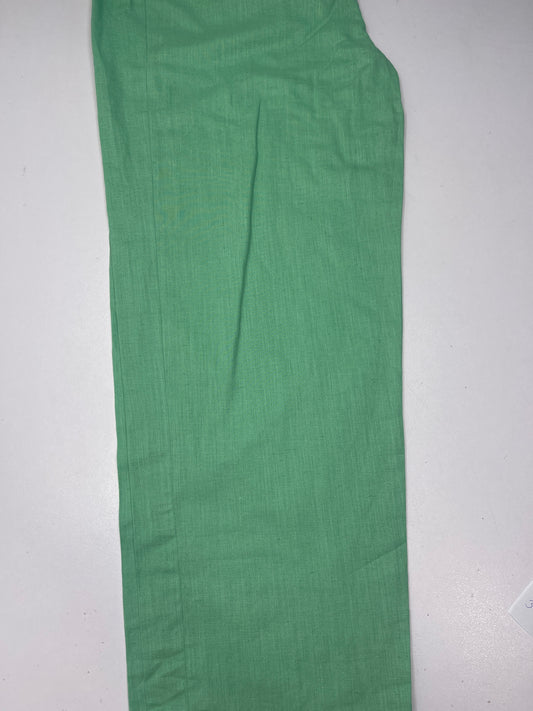 Ethnic plain slub cotton trouser