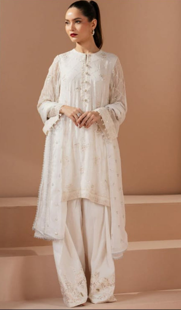 Cross stitch emb 3pc suit chiffon