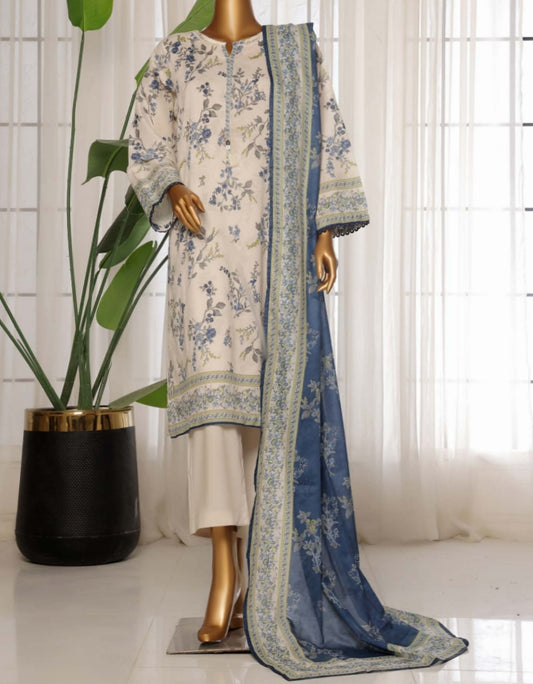 Sadabahar printed lawn 3pc