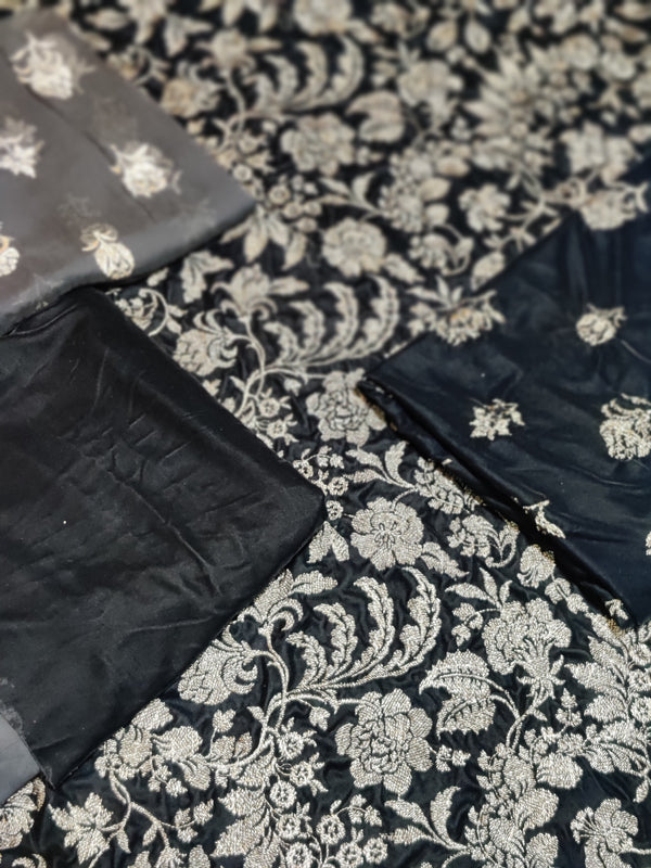 Same as Bareeze velvet 3pc with chiffon duoatta black