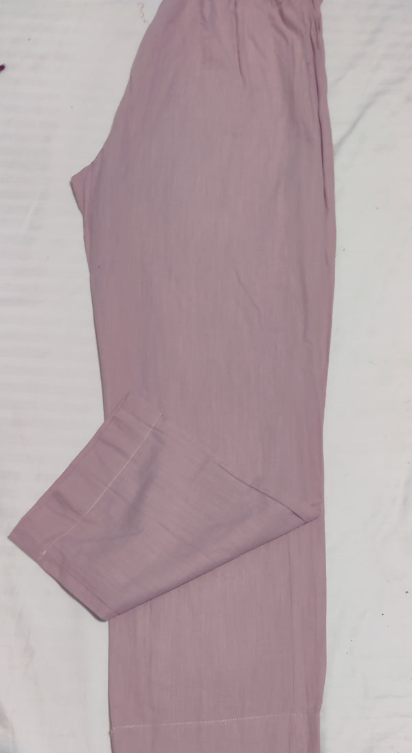 Sapphire plain slub cotton trouser