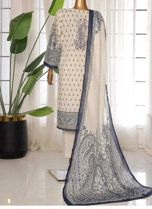 Sadabahar printed lawn 3pc