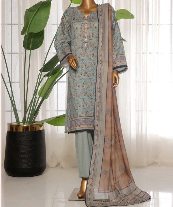 Sadabahar printed lawn 3pc