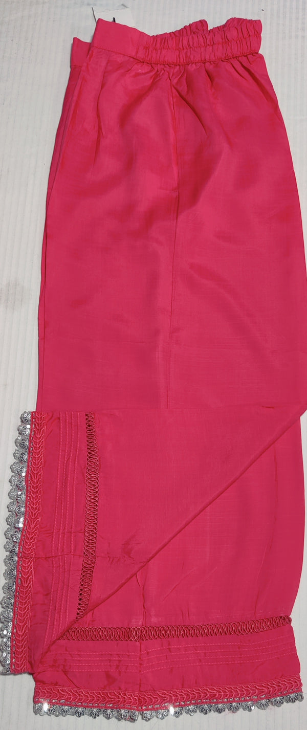 Sapphire emb silk trouser