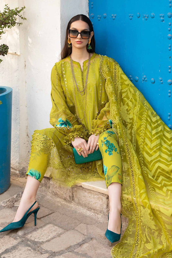 Same as Maria b emb lawn suite with printed organza dupatta