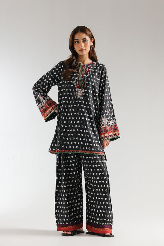 Ethnic printed allover 2pc suite silk