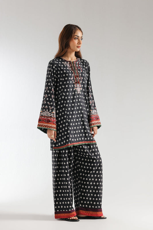 Ethnic printed allover 2pc suite silk